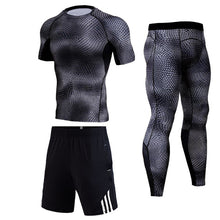 Load image into Gallery viewer, Men Compression Jogging suit Winter Thermal underwear Sports Suits Warm Men&#39;s Tracksuit rash guard MMA Clothing track suit 4XL