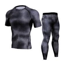 Load image into Gallery viewer, Men Compression Jogging suit Winter Thermal underwear Sports Suits Warm Men&#39;s Tracksuit rash guard MMA Clothing track suit 4XL