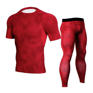 Men Compression Jogging suit Winter Thermal underwear Sports Suits Warm Men's Tracksuit rash guard MMA Clothing track suit 4XL