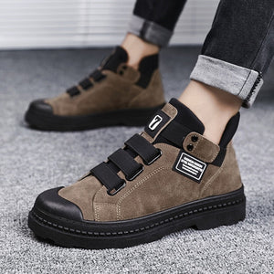 2019 Winter Men's Boots Warm PU Leather Male Waterproof Shoes Chaussure Mans Casual Shoes For Men Boots Footwear Male Sneakers