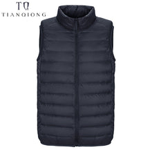 Load image into Gallery viewer, 2019 New Men&#39;s Sleeveless Ultralight 90% White Duck Down Warm Vest Men&#39;s Casual Vest Men&#39;s Warm Jacket Outwear Waistcoat