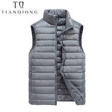 Load image into Gallery viewer, 2019 New Men&#39;s Sleeveless Ultralight 90% White Duck Down Warm Vest Men&#39;s Casual Vest Men&#39;s Warm Jacket Outwear Waistcoat