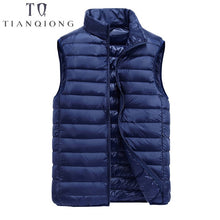 Load image into Gallery viewer, 2019 New Men&#39;s Sleeveless Ultralight 90% White Duck Down Warm Vest Men&#39;s Casual Vest Men&#39;s Warm Jacket Outwear Waistcoat