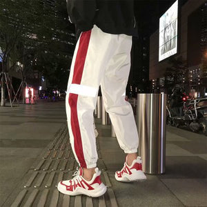 2019 Autumn Japanese Style Track Pants Men Joggers Reflective Harem Sweat Pants Pantalones Homme Streetwear Male Trousers