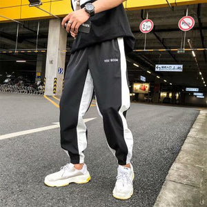 2019 Autumn Japanese Style Track Pants Men Joggers Reflective Harem Sweat Pants Pantalones Homme Streetwear Male Trousers