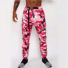 Load image into Gallery viewer, Pink Hip Hop Pants Men Camo Cargo Pants Streetwear Mens Jogger Camouflage  Trousers pantalones cargo para hombres vetements