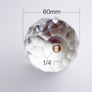 Vlogger Photograph Crystal Ball Optical Glass Magic Photo Ball with 1/4'' Glow Effect Decorative Photography Studio Accessories