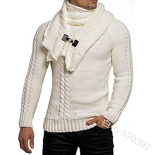 Load image into Gallery viewer, SWEATER+Gift Scarf Autumn Winter 2019 Men Long Sleeves Pullovers