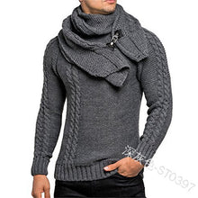 Load image into Gallery viewer, SWEATER+Gift Scarf Autumn Winter 2019 Men Long Sleeves Pullovers