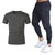 Load image into Gallery viewer, Ensembles pour hommes marque vtements gymnases serr coton T-shirt + pantalon ensemble hommes Joggers T-shirt Homme Gyms T-shirt