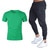 Ensembles pour hommes marque vtements gymnases serr coton T-shirt + pantalon ensemble hommes Joggers T-shirt Homme Gyms T-shirt