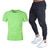 Ensembles pour hommes marque vtements gymnases serr coton T-shirt + pantalon ensemble hommes Joggers T-shirt Homme Gyms T-shirt