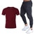 Load image into Gallery viewer, Ensembles pour hommes marque vtements gymnases serr coton T-shirt + pantalon ensemble hommes Joggers T-shirt Homme Gyms T-shirt