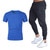 Ensembles pour hommes marque vtements gymnases serr coton T-shirt + pantalon ensemble hommes Joggers T-shirt Homme Gyms T-shirt