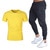 Ensembles pour hommes marque vtements gymnases serr coton T-shirt + pantalon ensemble hommes Joggers T-shirt Homme Gyms T-shirt