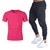 Ensembles pour hommes marque vtements gymnases serr coton T-shirt + pantalon ensemble hommes Joggers T-shirt Homme Gyms T-shirt