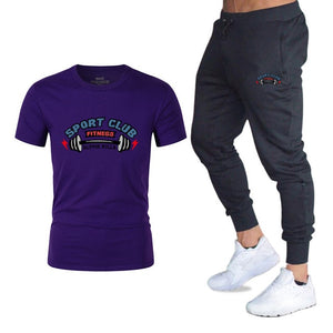 Nouveau 2019 Nouveaux Hommes T-shirt Ensembles Lettre Imprimé Costumes D'été décontracté Tshirt Hommes Survêtements Marque Ensem