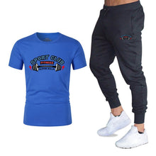 Load image into Gallery viewer, Nouveau 2019 Nouveaux Hommes T-shirt Ensembles Lettre Imprimé Costumes D&#39;été décontracté Tshirt Hommes Survêtements Marque Ensem