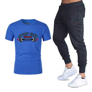 Nouveau 2019 Nouveaux Hommes T-shirt Ensembles Lettre Imprimé Costumes D'été décontracté Tshirt Hommes Survêtements Marque Ensem