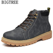 Load image into Gallery viewer, leather boots men shoes ankle boots men winter shoes men chelsea boots shoes+male erkek ayakkabi zapatos de hombre chaussure