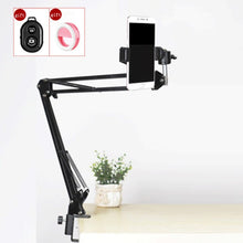 Load image into Gallery viewer, Photography Phone Clip Bracket+Suspension Arm Stand Clip Holder and Table Mounting Clamp Pop Kits for Live Show Shooting Video